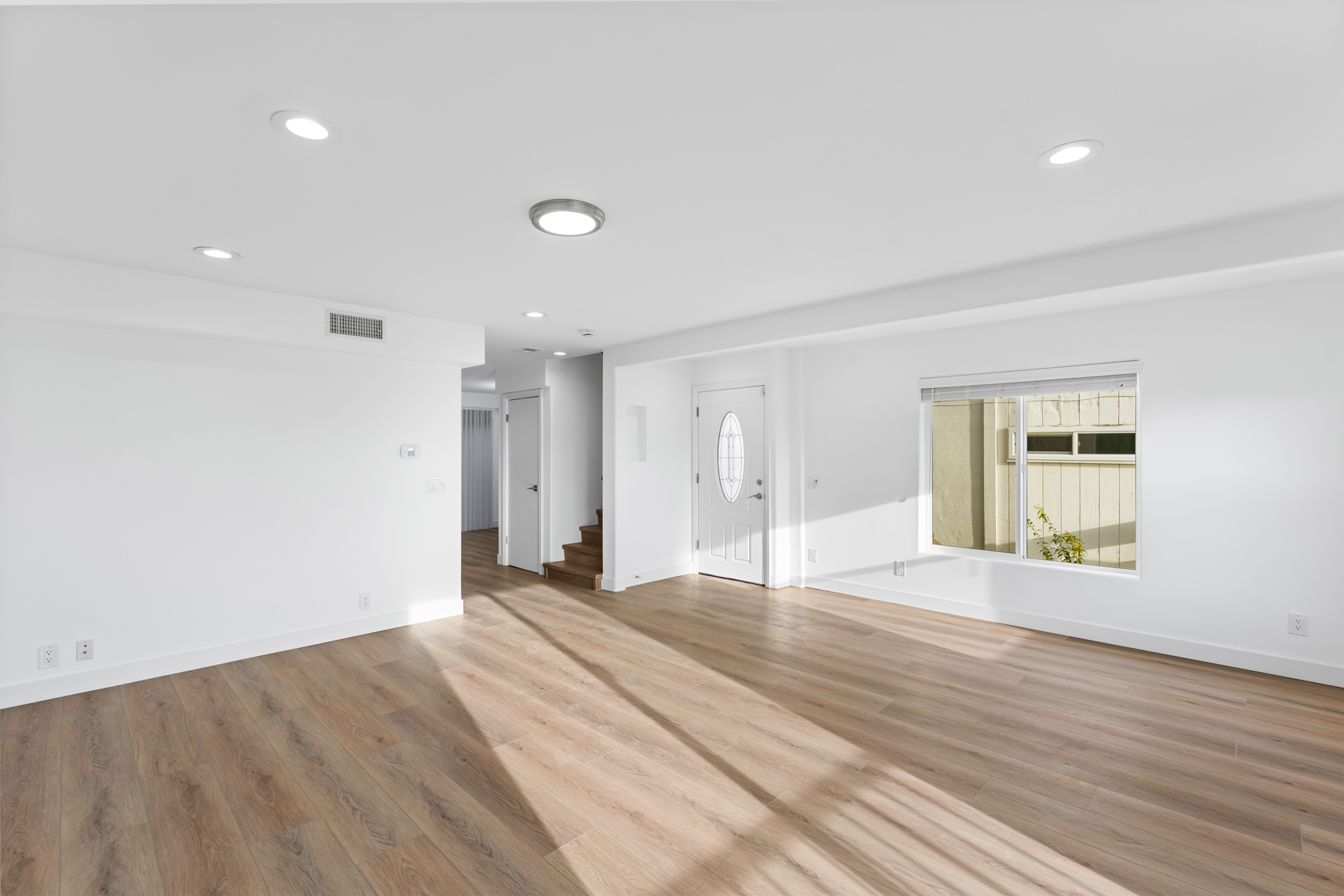 Entry and living area